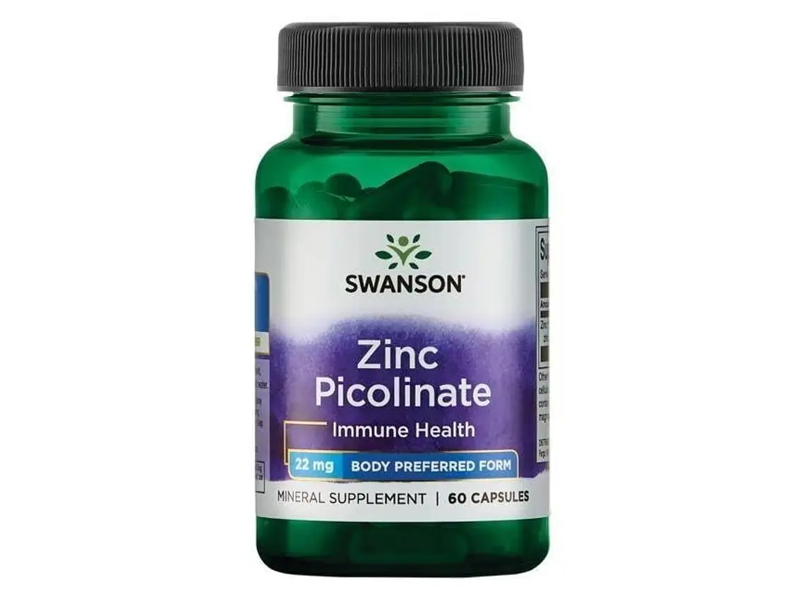 Zinc Picolinate 22 Mg 60 Cápsulas  Swanson 1