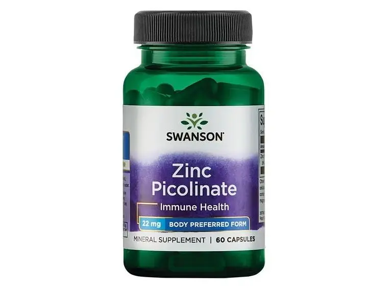 Zinc Picolinate 22 Mg 60 Cápsulas  Swanson 1
