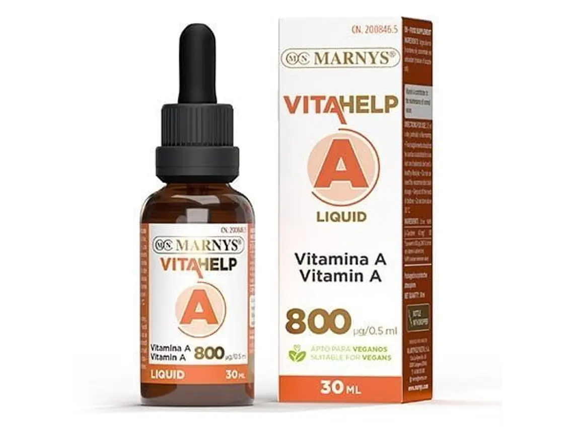 Vitamina A Líquida Vitahelp 30 Ml. Marnys 1
