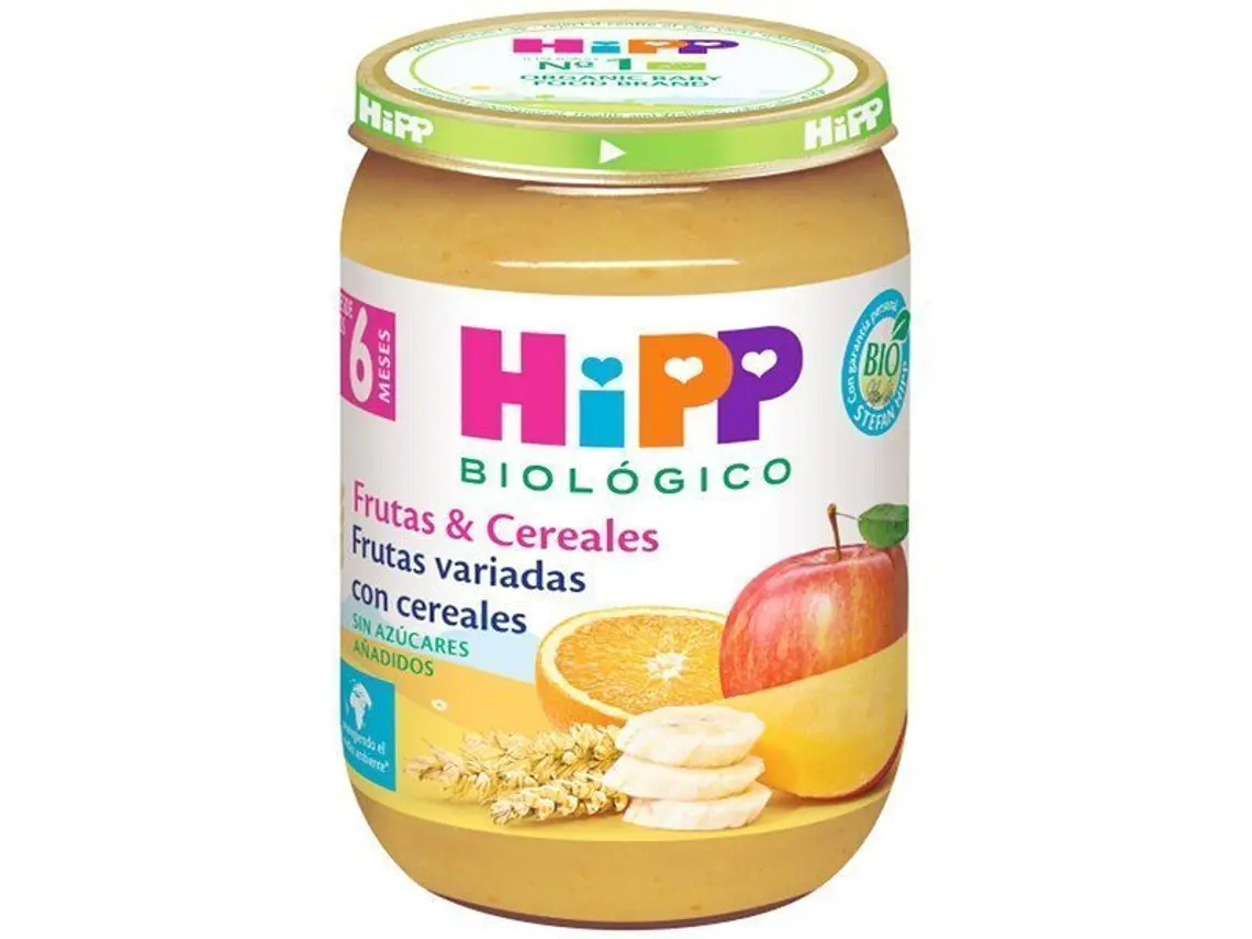 Puré De Frutas Variadas Com Cereais Bio 190 G Hipp 1