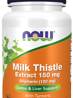 Milk Thistle Extract 150 mg Silymarin (120 mg) 60 Veg Cápsulas Now