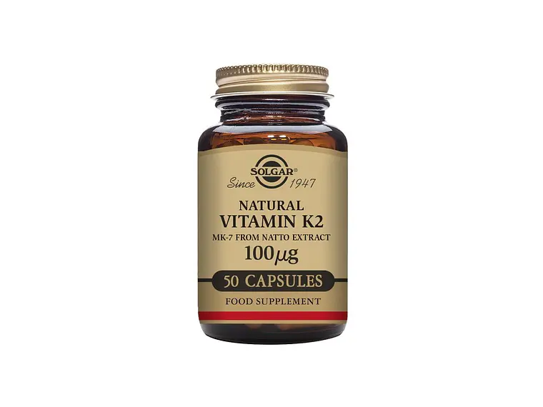 Vitamina K2 100 mcg 50 Cápsulas Solgar 1