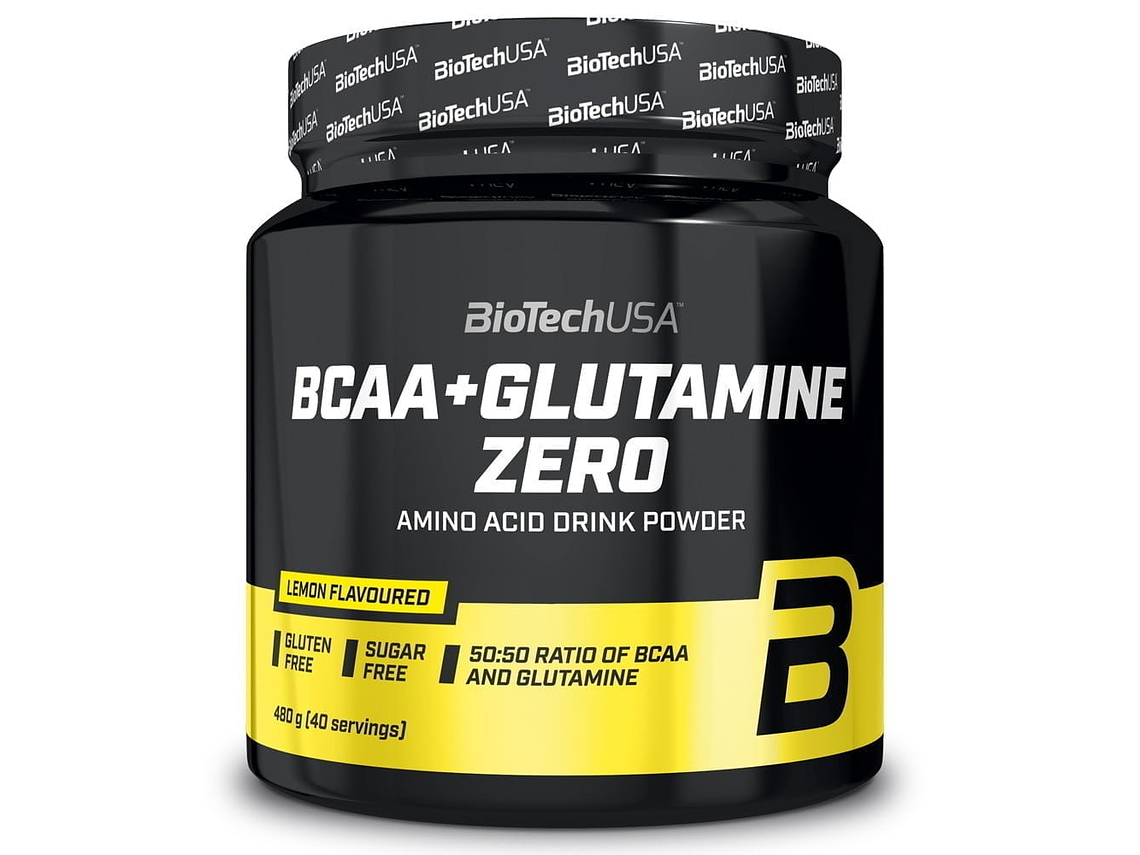 BCAA + Glutamine Zero Limão 480g BiotechUSA 1