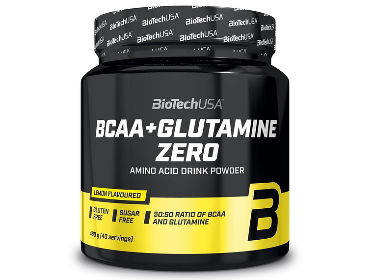 BCAA + Glutamine Zero Limão 480g BiotechUSA 1
