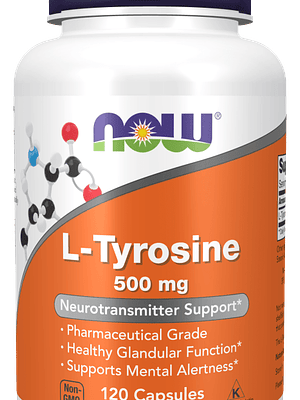 L-Tyrosine 500 mg 120 Cápsulas Now