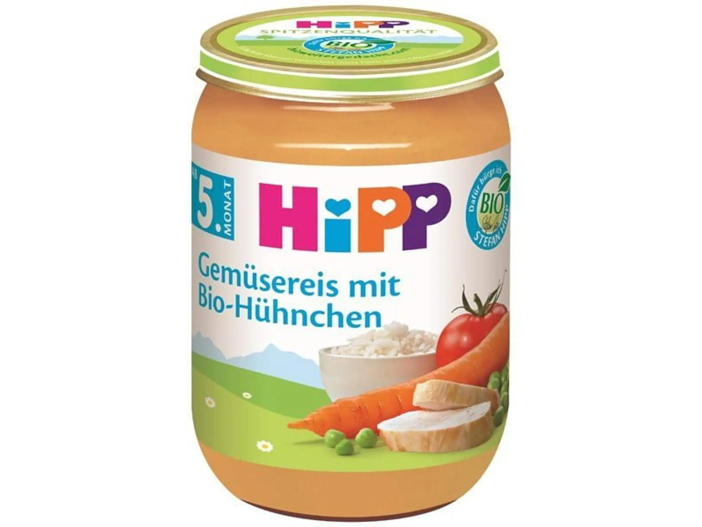 Puré De Legumes E Arroz Com Frango Bio 190 G Hipp 1