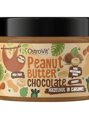 Manteiga de Amendoim com Chocolate e Avelã Crunchy (Com Mel) 500G Ostrovit