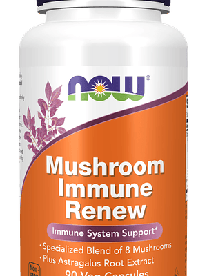 Mushrooms Immune Renew 90 Cápsulas Vegetais NOW
