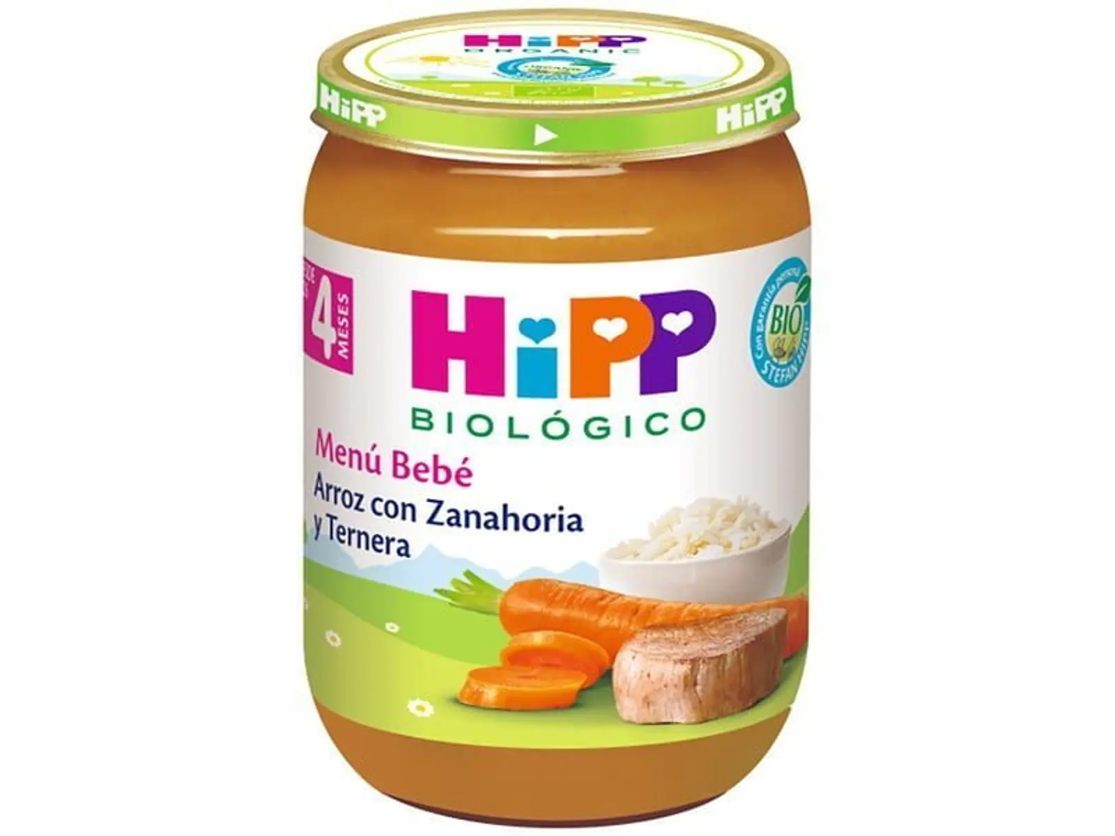 Puré De Arroz Com Cenoura E Carne Bio 190 G Hipp 1