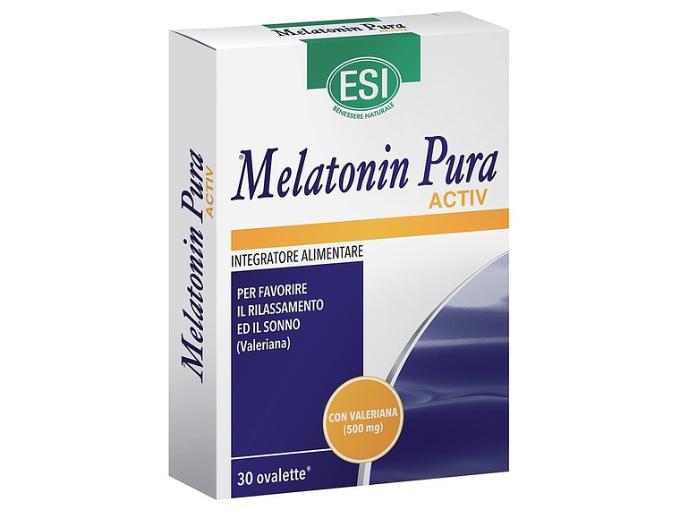 Melatonina Pura Activa 1 Mg. 30 Cápsulas ESI 1
