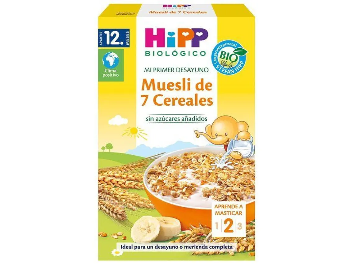 Muesli De 7 Cereais Bio 200 G Hipp 1