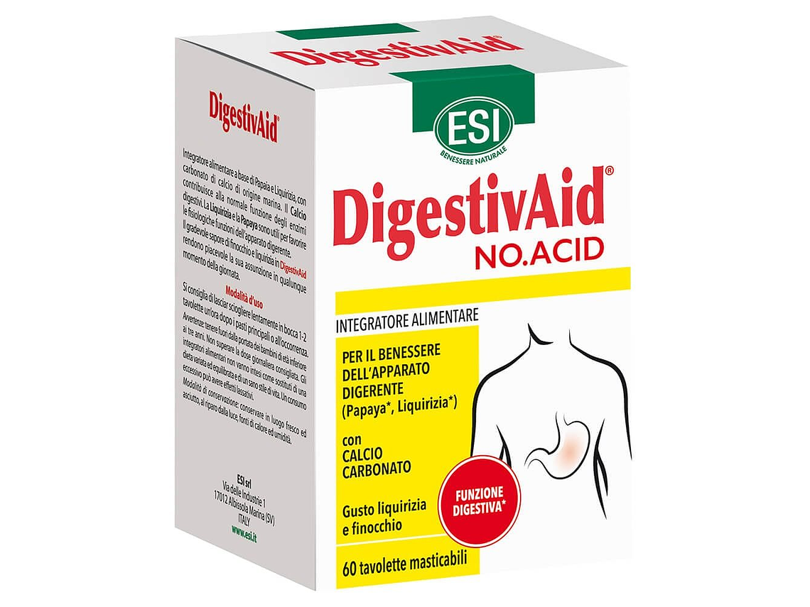 Digestivaid No Acid 60 Comprimidos ESI 1