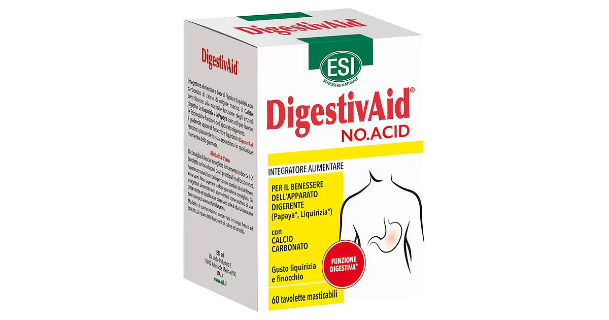 Digestivaid No Acid 60 Comprimidos ESI