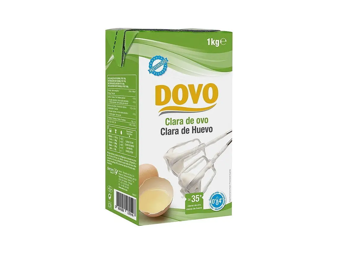 Clara de Ovo Líquida Pasteurizada 1Kg Dovo 1