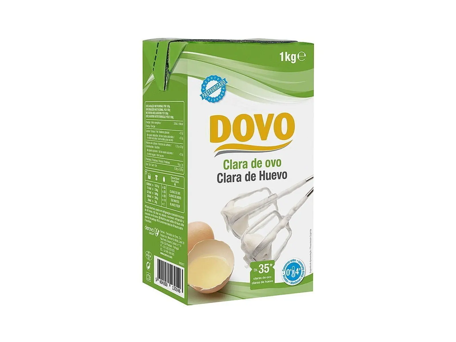 Clara de Ovo Líquida Pasteurizada 1Kg Dovo 1