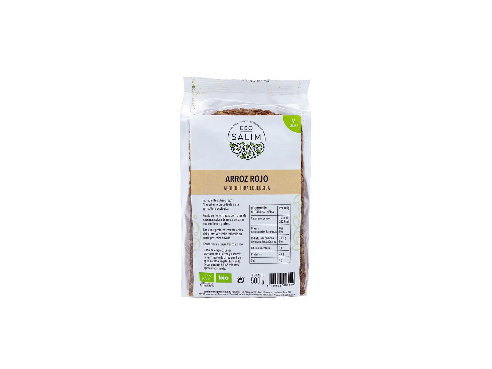 Arroz Vermelho Integral Bio 500G Eco-Salim 1