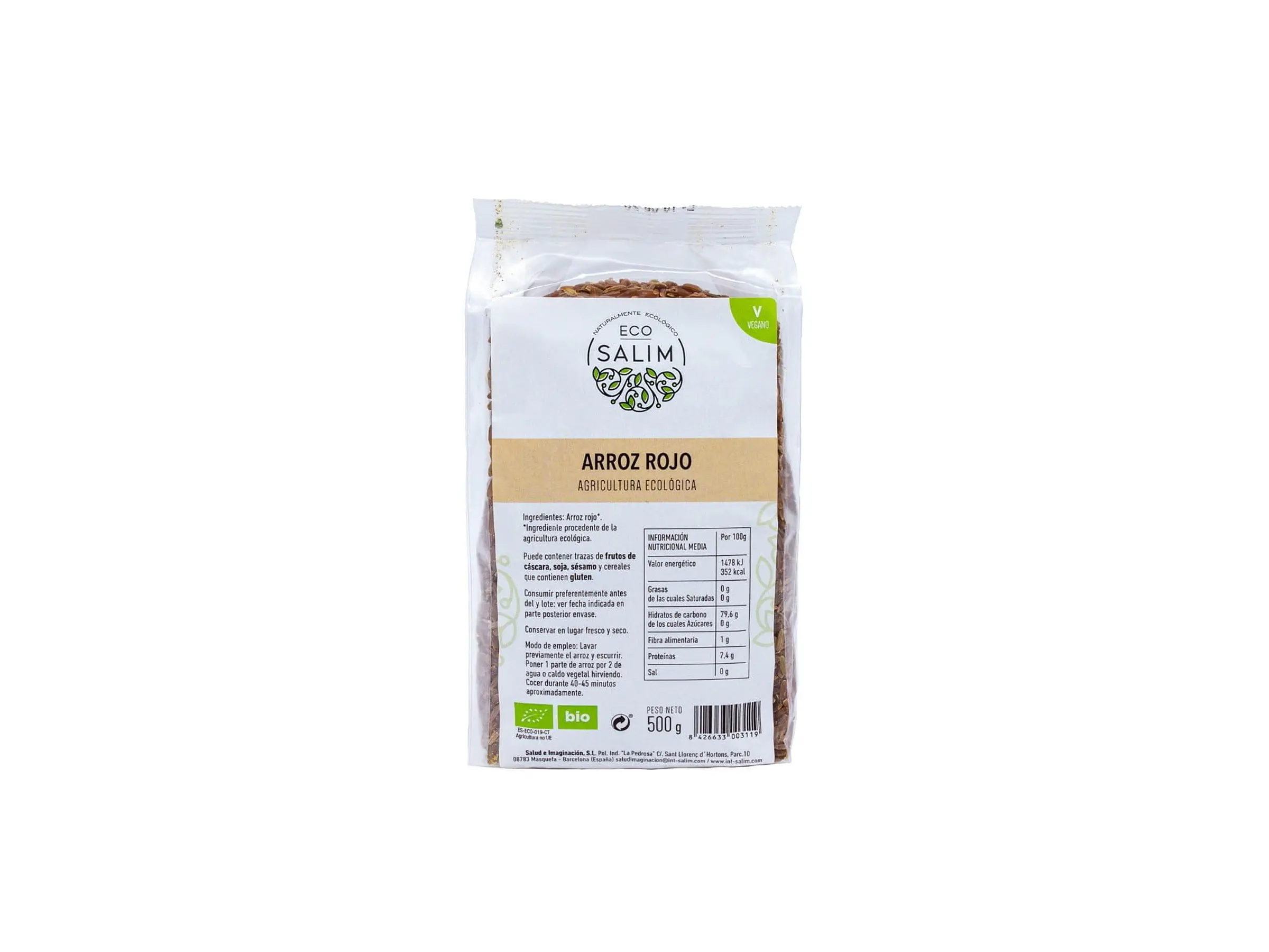 Arroz Vermelho Integral Bio 500G Eco-Salim 1