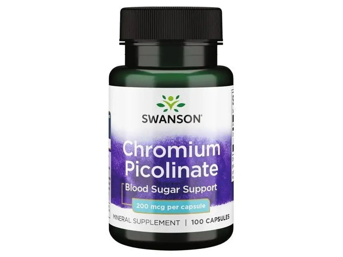 Chromium Picolinate 200 Mcg 100 Cápsulas  Swanson 1