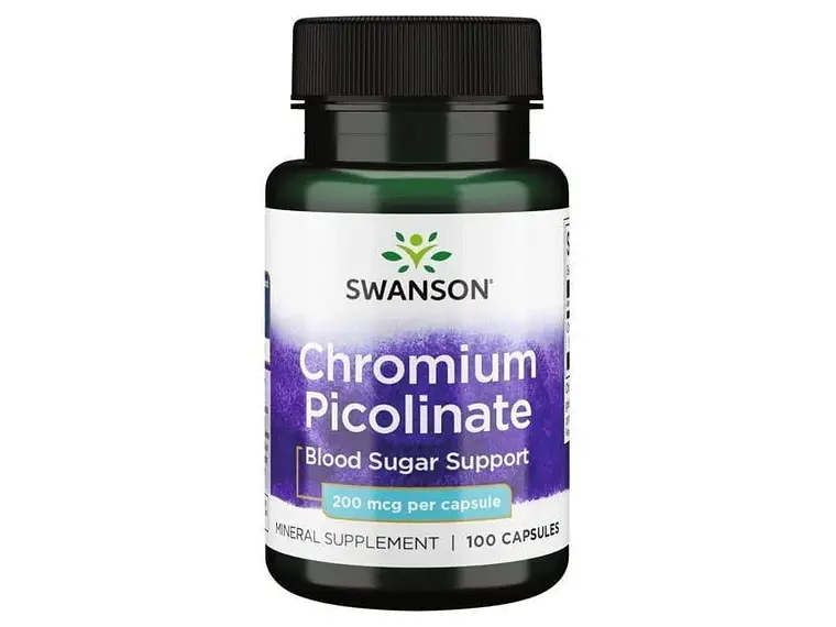 Chromium Picolinate 200 Mcg 100 Cápsulas  Swanson 1