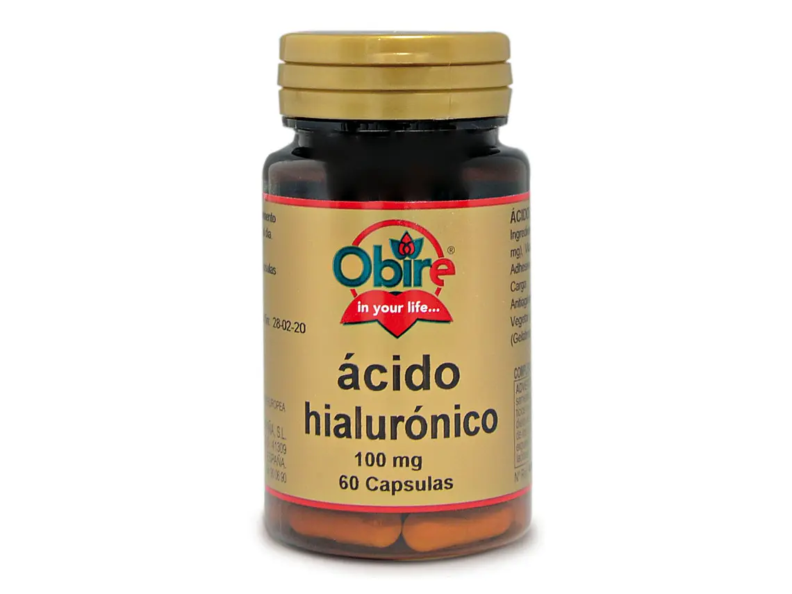 Ácido Hialurónico 100 Mg 60 Cápsulas Obire 1