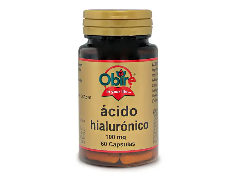 Ácido Hialurónico 100 Mg 60 Cápsulas Obire 1