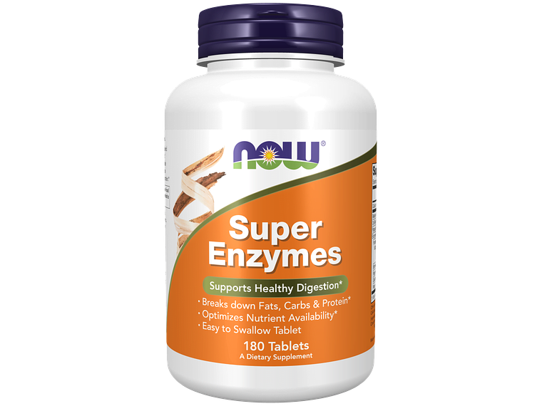 Super Enzymes 180 Comprimidos Now 1
