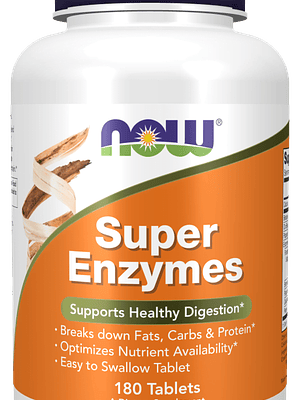Super Enzymes 180 Comprimidos Now