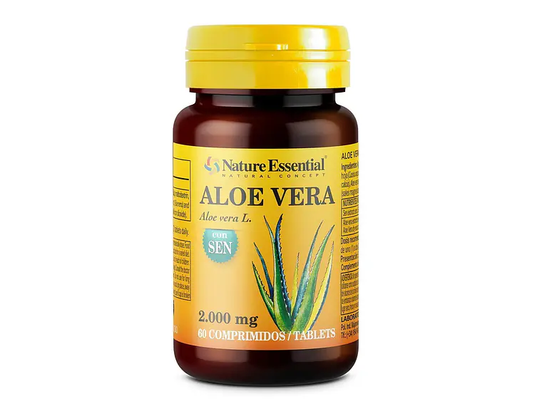 Aloé Vera 2000 mg Com Sene 60 comprimidos Nature Essential 1