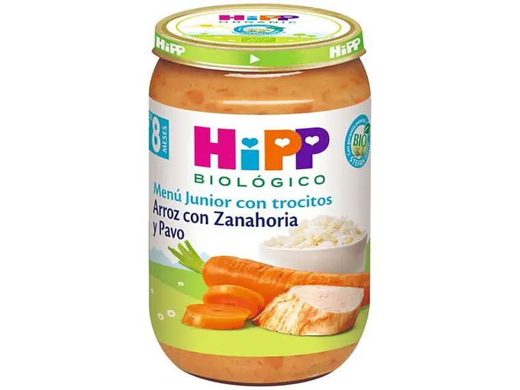 Puré De Arroz Com Cenoura E Perú Bio 220 G Hipp 1