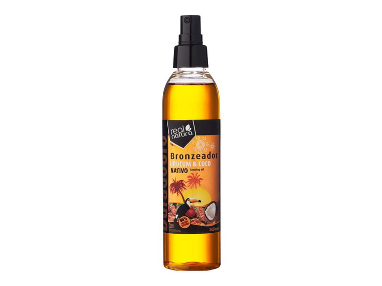 Óleo Bronzeador Urucum e Coco 200 Ml. Real Natura 1