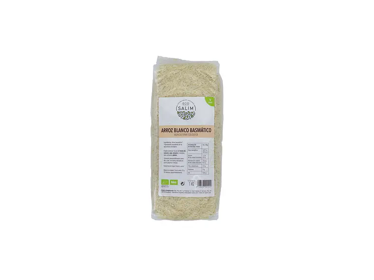 Arroz Basmati Branco Bio 1KG Eco-Salim 1