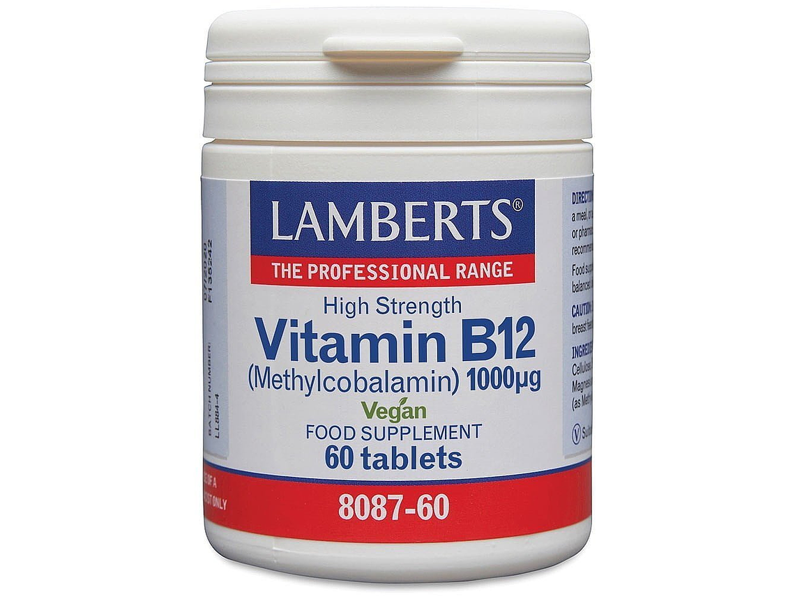 Vitamin B12 1000ug 60 Comprimidos Lamberts 1
