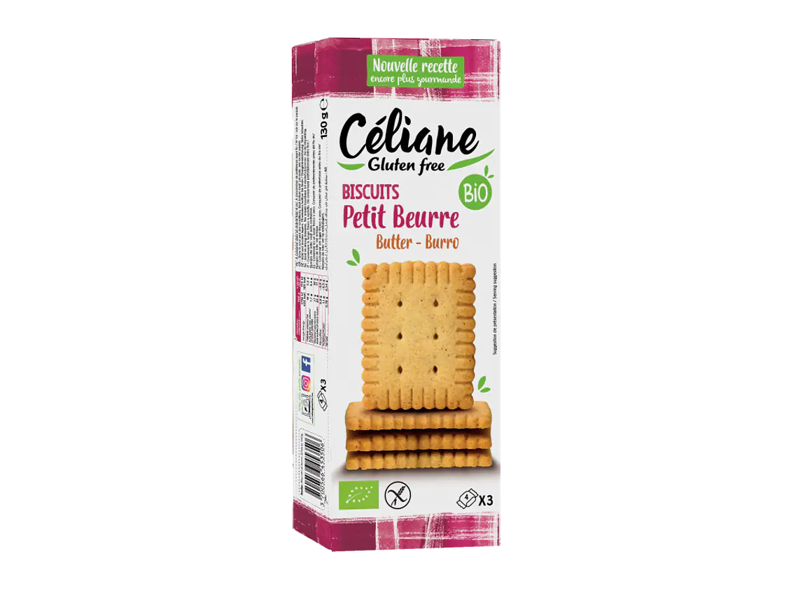 Biscoitos de Manteiga Bio 130g Céliane 1