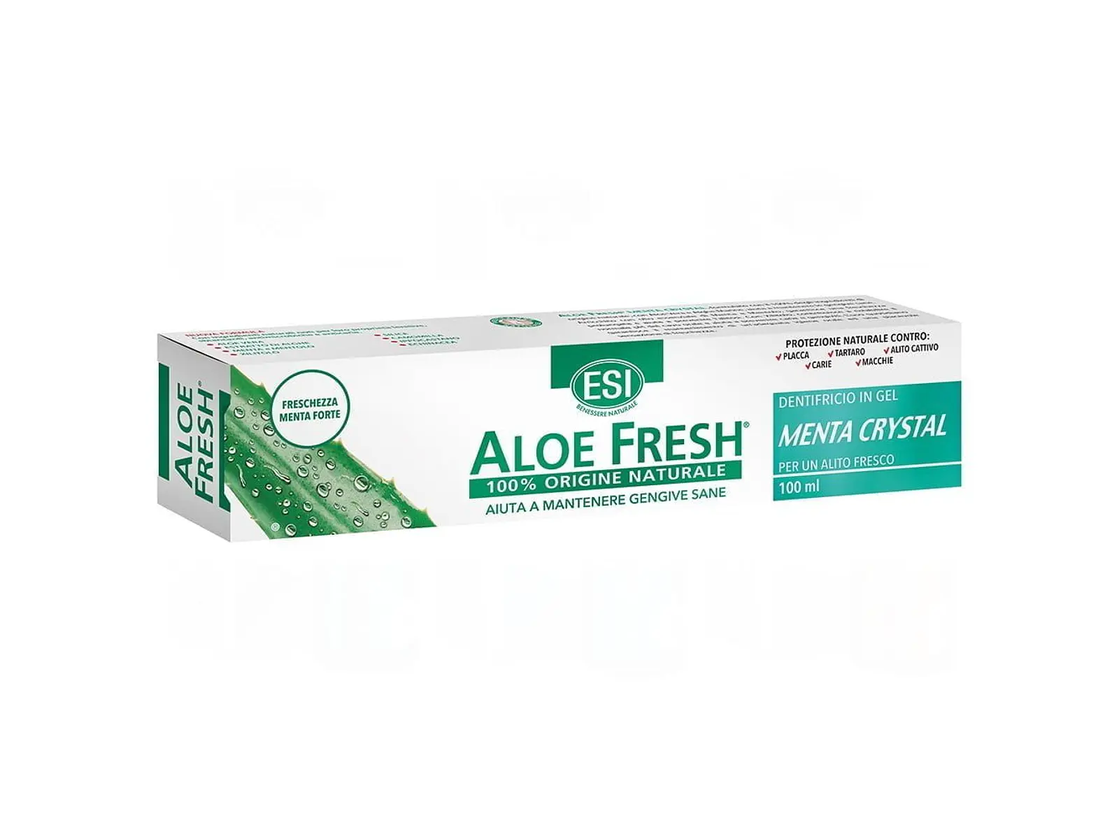 Gel Dentífrico Aloe Fresh Crystal Mint 100 Ml ESI 1