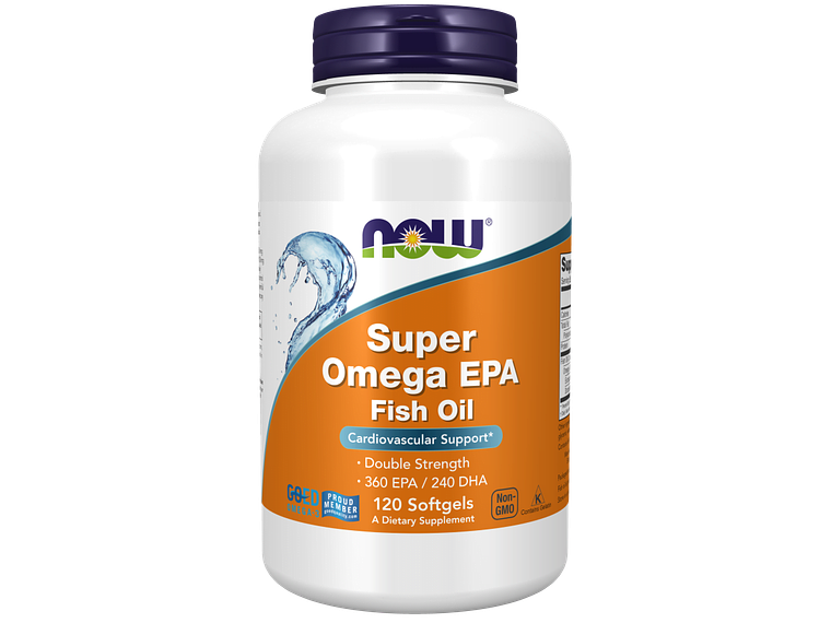 Super Omega EPA Fish Oil, Double Strength 120 Softgels Now 1