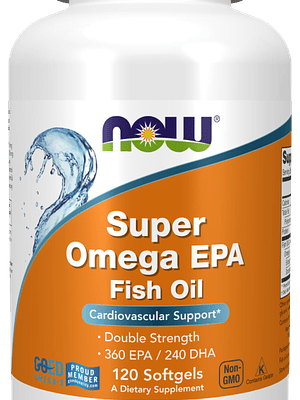 Super Omega EPA Fish Oil, Double Strength 120 Softgels Now