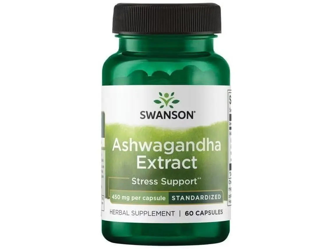 Ashwagandha 450 mg 60 Cápsulas Swanson 1