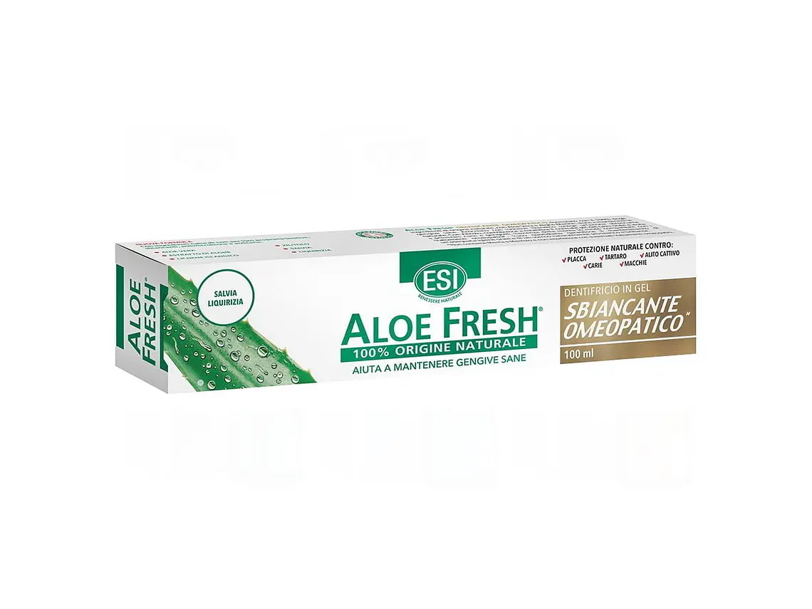 Gel Dentífrico Aloe Fresh Branqueadora Homeopatica 100 Ml ESI 1