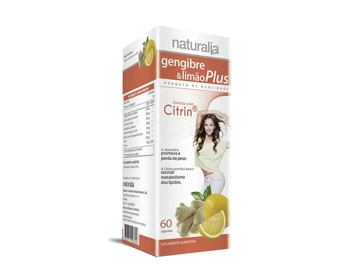 Gengibre e Limão Plus 60 Cápsulas Naturalia 1