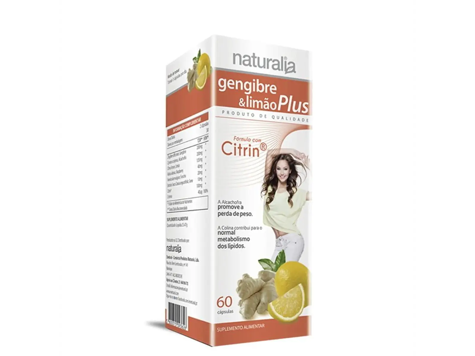 Gengibre e Limão Plus 60 Cápsulas Naturalia 1
