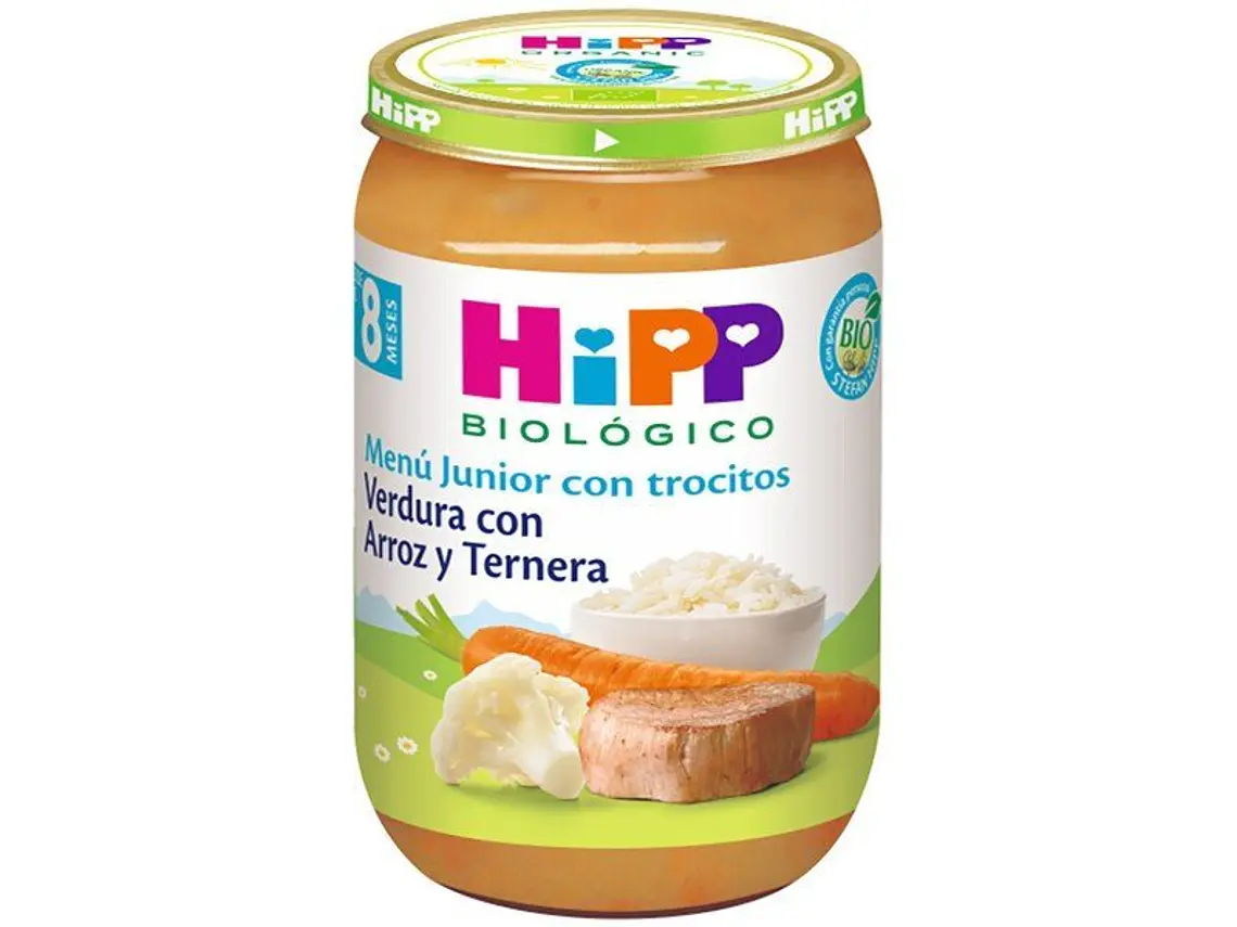 Puré De Legumes Com Arroz E Carne Bio 220 G Hipp 1