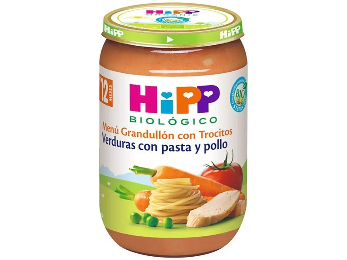 Puré De Legumes Com Massa E Frango Bio 220 G Hipp 1