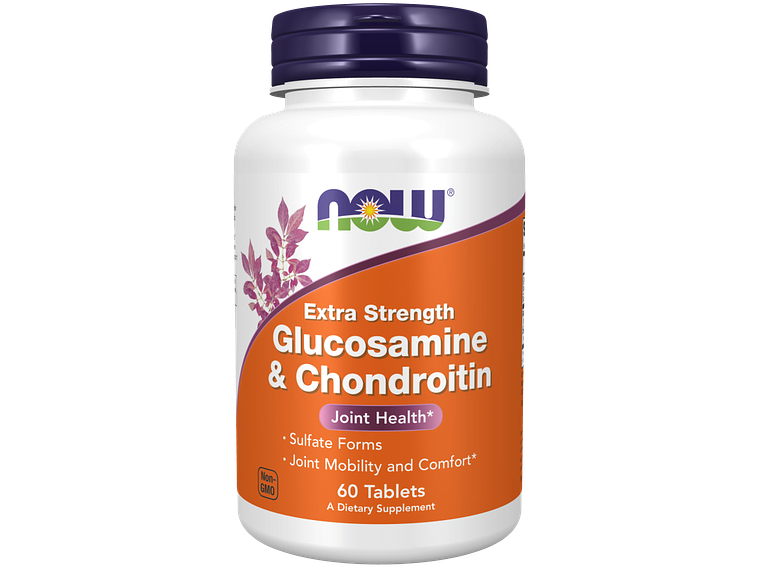 Glucosamine & Chondroitin Extra Strength 60 Comprimidos Now 1