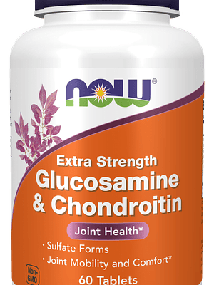 Glucosamine & Chondroitin Extra Strength 60 Comprimidos Now