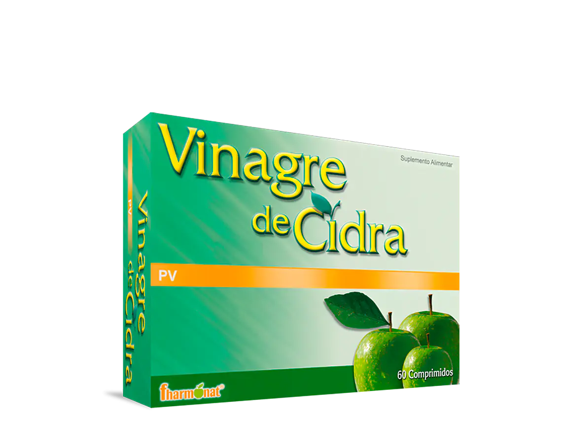 Vinagre Cidra Pv 60 Comprimidos Fharmonat 1