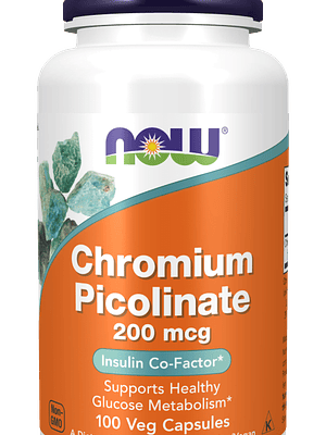 Chromium Picolinate 200 mcg 100 Cápsulas Vegetais Now