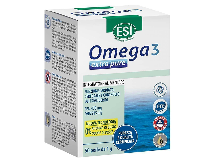 Omega 3 Extra Pure 50 Cápsulas ESI 1