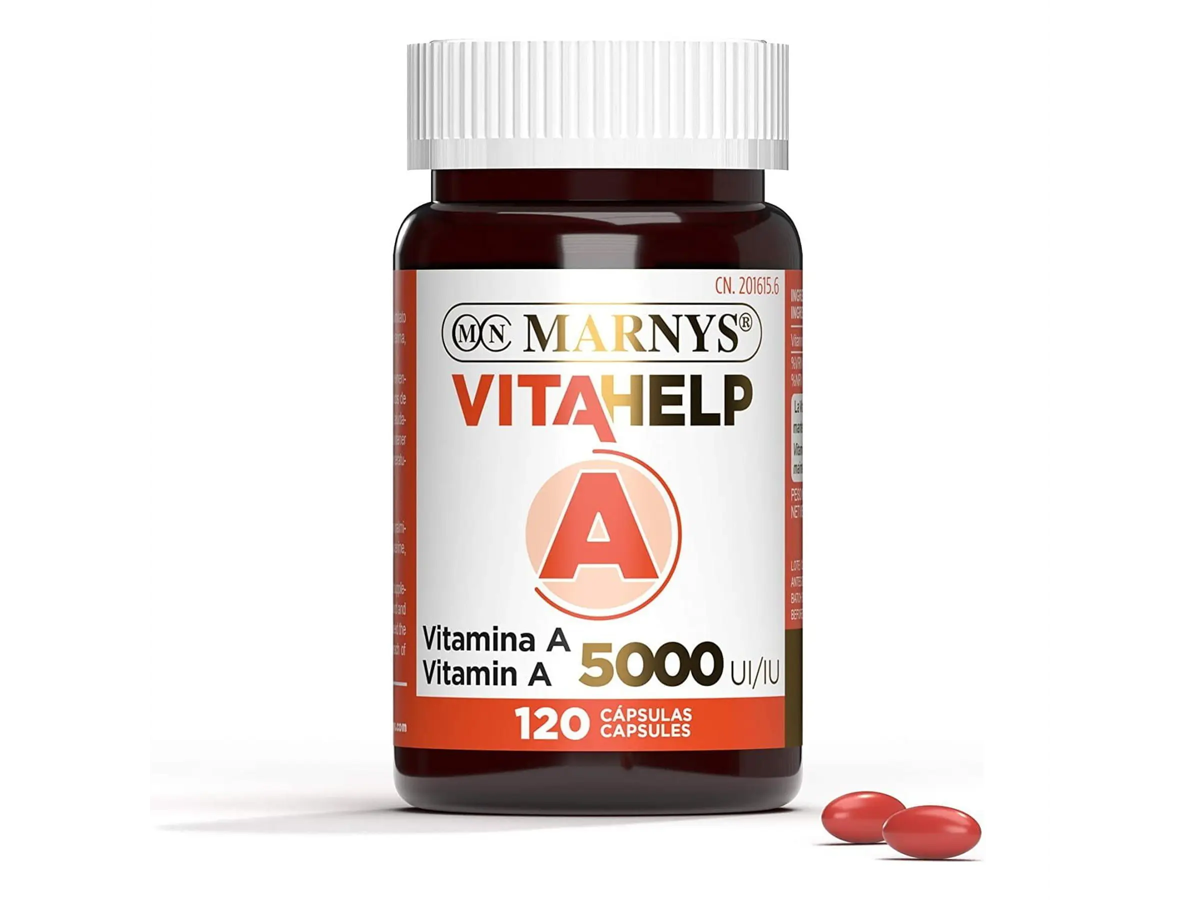 Vitamina A 5000 UI Vitahelp 120 Cápsulas Marnys 1