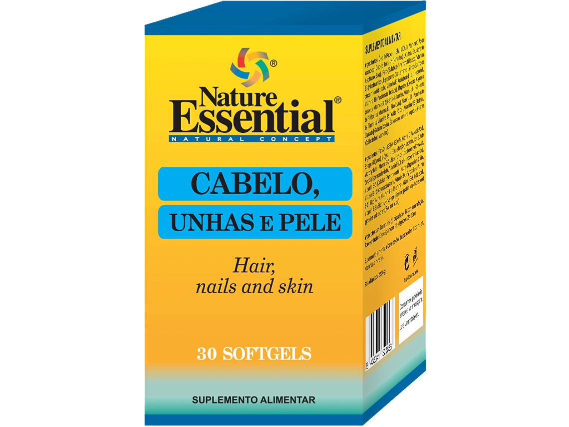 Cabelos, Unhas E Pele 30 Softgels Nature Essential 1
