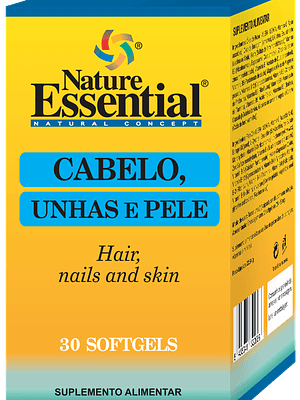 Cabelos, Unhas E Pele 30 Softgels Nature Essential